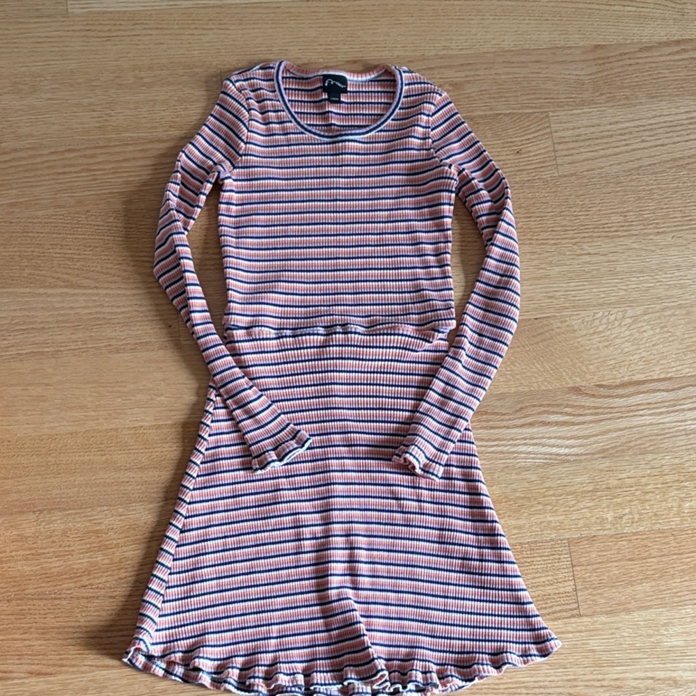 Art Class Pink and Blue Striped Dress